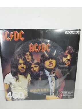 AC/DC Highway to Hell Round Band Puzzle — Black, Red, Yellow
